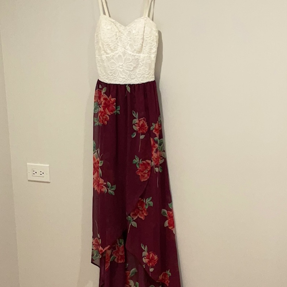 Floral High Low Dress